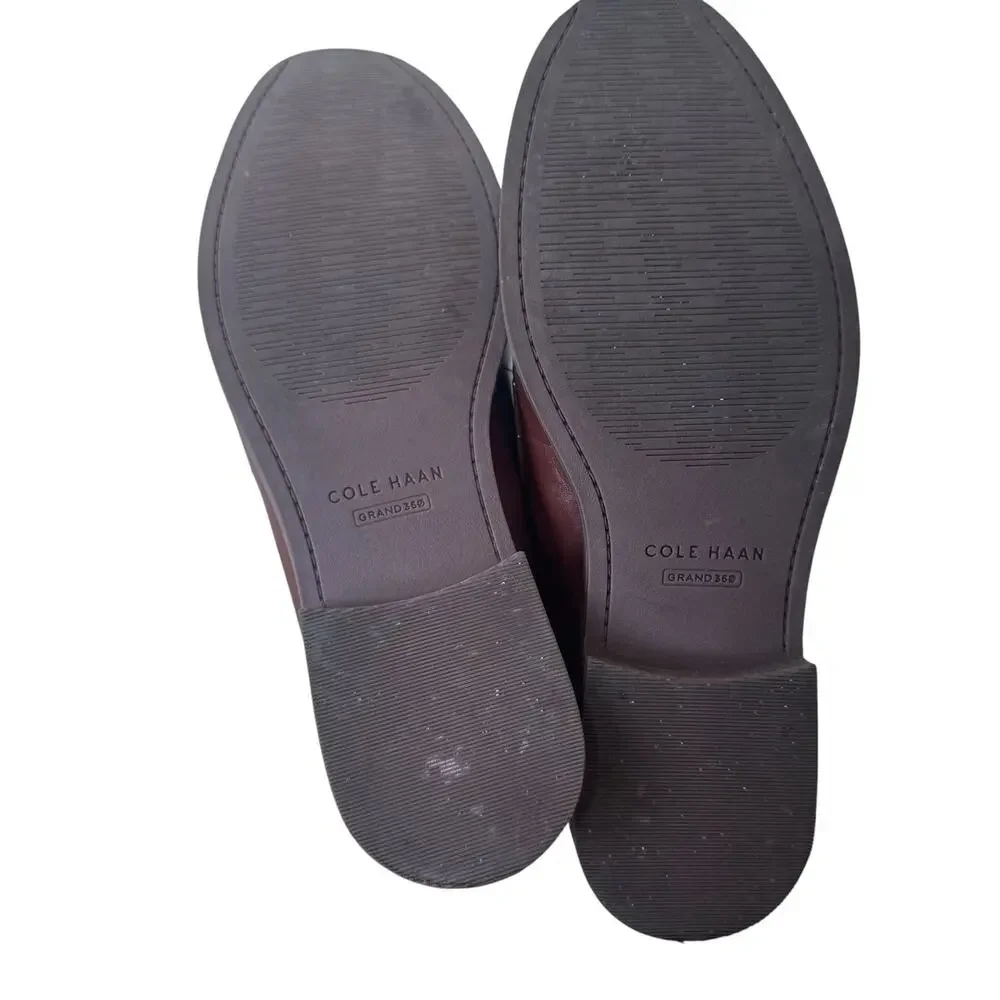 Cole Haan Stassi Penny Loafers Dark Cuoio/Mahogany Brown Size 7.5 - Picture 3 of 7